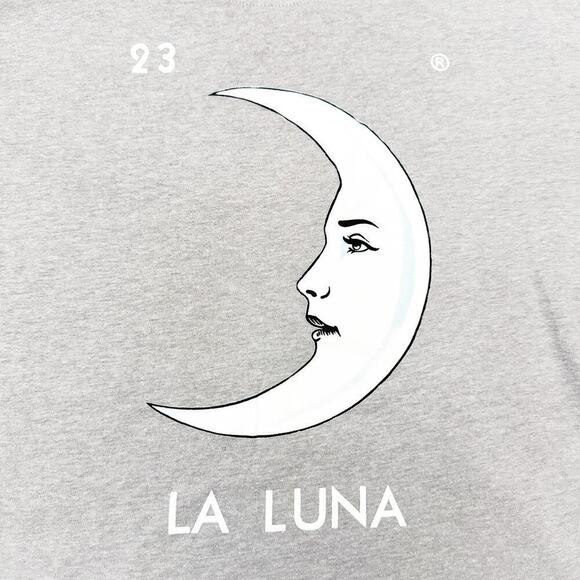 Loteria Don Clemente Gray Short Sleeve Graphic T-Shirt Moon Size XXL - Picture 2 of 4